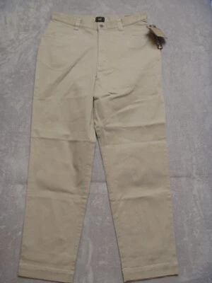 Calça Lee feminina tamanho 14 média lisa frente perna cônica cáqui claro NOVA! - Imagem 1 de 4