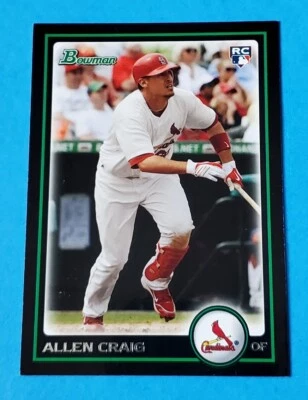 Tarjeta de novato Allen Craig RC 2010 Bowman Draft Picks & Prospects #BDP93 Cardinals Foto 1 de 3