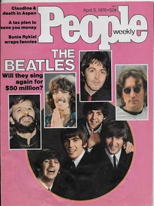 Vintage People The Beatles 5 aprile 1976 I Beatles canteranno di nuovo per 50 Mill - Foto 1 di 1