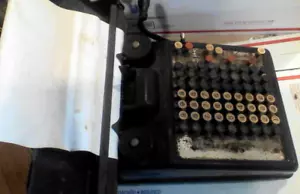 VTG BURROUGHS ADDING MACHINE CALCULATOR HAND CRANK - For Part’s Or Not Working - Picture 1 of 19