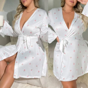 Plus Size Lingerie for Women Lace Babydoll Sleepwear Sexy Nightdress Bathrobe US - Picture 1 of 14