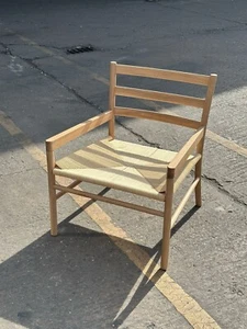 Habitat Laurie Solid Oak Lounge Chair - Natural ( S ) - Picture 1 of 10