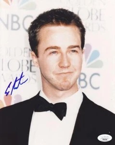 ED NORTON foto firmata 8x10 A 10 attore automatico/storia americana X JSA PP40528 - Foto 1 di 1