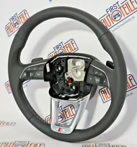 Original Audi Q7 Q8 S-Line Multifunktionslenkrad Leder-gelocht 4M8419091AL QQT - Bild 1 von 16