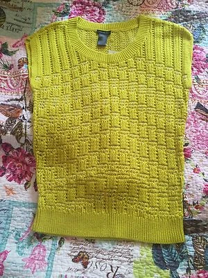 Top amarillo sin mangas Ann Taylor para mujer talla: XS nuevo con etiqueta Foto 1 de 4