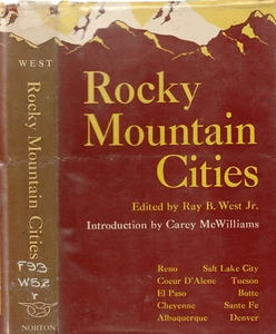 ROCKY MOUNTAIN CITIES (1949) RAY B. WEST, JR. 1ST EDITION EX-LIBRARY HARDCOVER - Bild 1 von 1