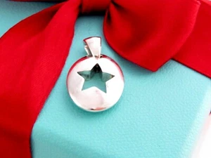 Tiffany & Co Silver Stencil Star Pendant Charm For Necklace Or Bracelet - Picture 1 of 3