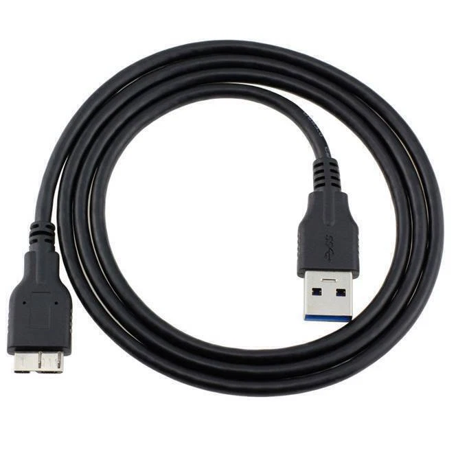 SuperSpeed USB 3.0 Micro B Hard Drive Cable For Seagate WD Toshiba PC Camera HOT - Image 1 of 4