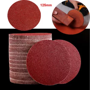 50pcs 5inch Sanding Discs 80 Grit Sander Pads Hook-and-Loop Orbital Orbit Sander - Picture 1 of 12