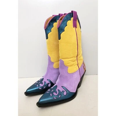 Botas occidentales Free People Toral Firecracker multicolores talla 38 Foto 1 de 4