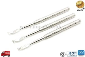 Implant Chisel Ochsenbein Dentistry Use Bone Scraper Periodontal Set of 3 - Picture 1 of 4