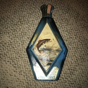 Jim Beam's Choice James Lockhart Small Mouth Bass Decanter Empty Vintage - Picture 1 of 2