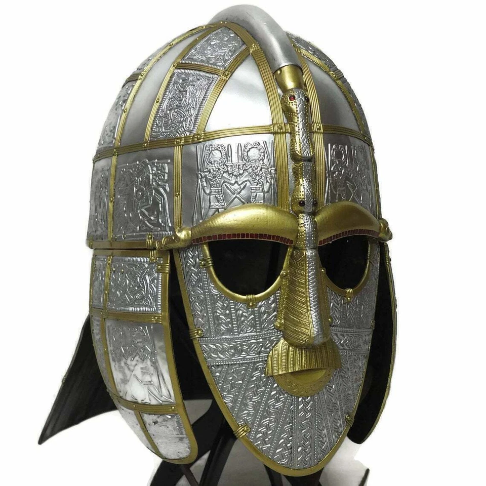 VENTA DE FIN DE SEMANA Casco Vikingo Sutton Hoo Siglo VII Anglosajón Pre Vikingo Casco Foto 1 de 4