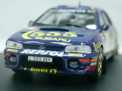 WOW EXTRÊMEMENT RARE Subaru Impreza 555 WRC S3 Sainz 1st Portugal 1995 1:43 T... - Photo 1/3