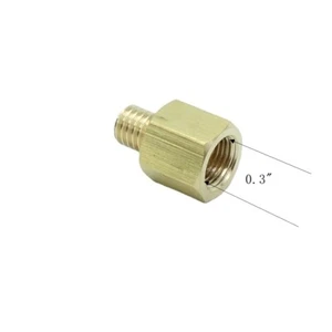 Brass Pipe Fitting M8 X 1.25 Male Metric to 1/8" NPT Female Gauge Adapter - Picture 1 of 1