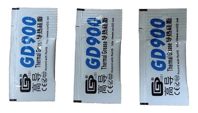COM-PETER GD900 Wärmeleitpaste 3x 0,5g CPU GPU Prozessor PC Laptop Kühlpaste Thermopaste