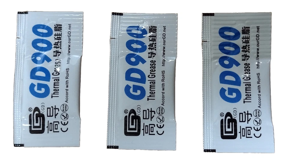 GD900 Wärmeleitpaste 3x 0,5g CPU GPU Prozessor PC Laptop Kühlpaste Thermopaste - Bild 1 von 1