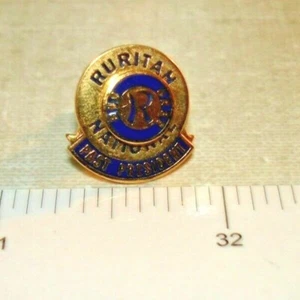 RURITAN NATIONAL - Ex Presidente - Tono Dorado - Pin Retroceso Solapa - Imagen 1 de 2