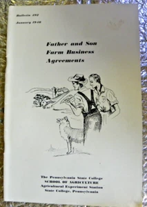 Bulletin 492 Jan 1948 Father & Son Farming Business Agreements Pennsylvania S C - Picture 1 of 4