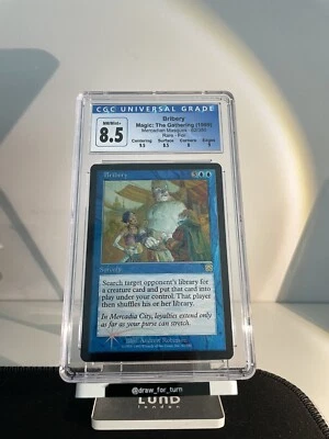 FOIL Bribery Mercadian Masques | MTG | 62/350 CGC 8.5 NM/MINT + ✨ - Image 1 of 2