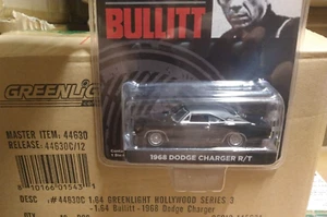 2012 Greenlight Hollywood 3 Steve McQueen BULLITT 1968 Dodge Charger R/T first - Picture 1 of 2