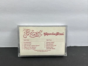 1988 PROMO RIOT THUNDERSTEEL HEAVY METAL CBS RECORDS CASSETTE - Foto 1 di 6
