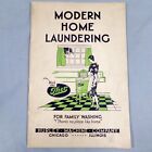 Vtg 1934 Modern Home Laundering Booklet  from THOR Washing Machine & Ironers
