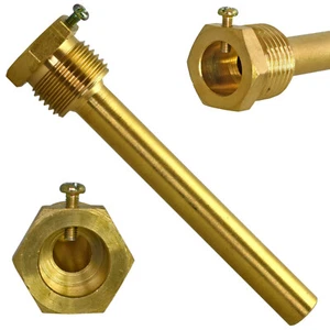 TAUCHHÜLSE 1/2 " 5cm 8cm 10cm 15cm 20cm 30cm Temperaturfühler Sensor schutzrohr - Bild 1 von 17