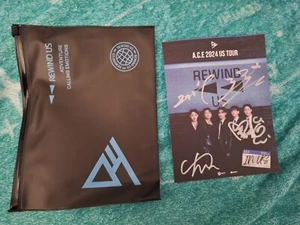 Signed A.CE Rewind Tour Postcard + Pouch - Picture 1 of 2