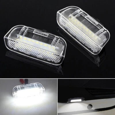 2x White 18-SMD LED Side Door Courtesy Lights Lamps For 2006-2016 Volkswagen Eos - Изображение 1 из 4