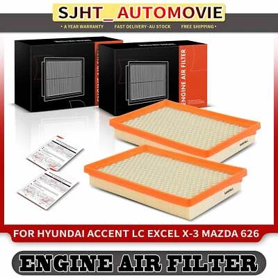 2x Engine Air Filters for Mazda 626 GC 929 HB E-Series Hyundai Accent LC Excel - image 1 of 4