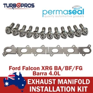 Permaseal Turbo&Manifold Titanium Stud&Gasket Kit For Ford Falcon XR6 Barra 4.0L - Bild 1 von 6