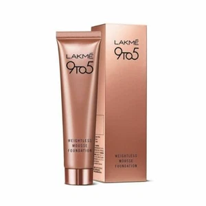 Lakme 9 to 5 Weightless Mousse Foundation - Rose Ivory 25 g Long Stay - Picture 1 of 3