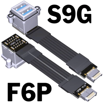 5G/bps Cable Socket to Front USB Key-B Dual Extension Panel Male Adapter 3.0 - Bild 1 von 4