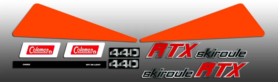 1973 RTX440 RTX 440 半DECAL 滑雪滑雪板图形套件类似 NOS — 第 1/1 张图片