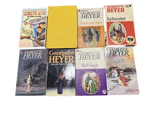 8 Georgette Heyer Books - Cotillion, No Wind of Blame, Bath Tangle, Behold Here - Picture 1 of 24