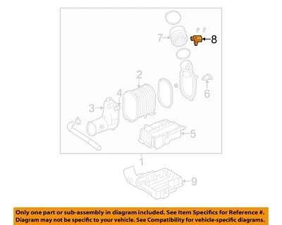 Used Fuel Injection Air Flow Meter fits: 2006 Ford F350SD PICKUP 8-363 6.0L dies - Изображение 1 из 3