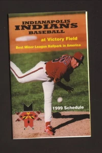 Indianapolis Indians Mike Walker 1999 Pocket Schedule Omnipoint Reds Affiliate - Picture 1 of 2