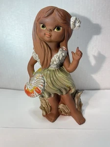 Hawaiian Ceramic Hula Dancer Girl Figurine original 1960s Hawaiian antique doll - Picture 1 of 6