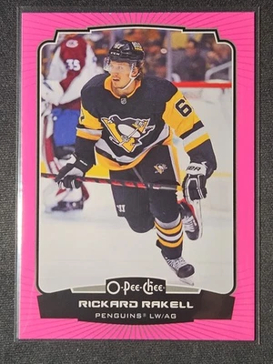 22-23 O-Pee-Chee Rickard Rakell 🌈🌈🌈  Pink Border Variant #/75  - Image 1 of 3
