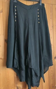 Boho Culottes. 14.16. Layered. Black. Stretch Waist. Pls Read Description - Picture 1 of 13