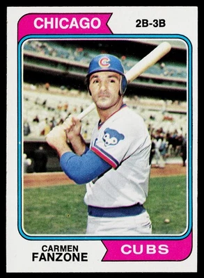 1974 Topps SET-BREAK #484 Carmen Fanzone EX or Better, (HUCK'S) - Image 1 of 2