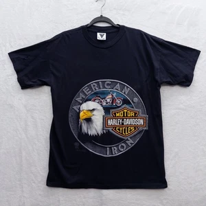 1989 Harley-Davidson “American Iron” Black T-Shirt Mens XL (READ) - Picture 1 of 6