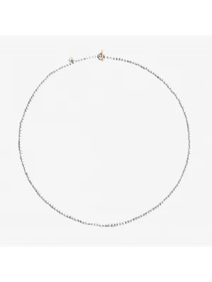 Collana Dodo Mini Granelli DCC3005_GRANX_GAGMX Necklace 46cm argento Oro rosa - Immagine 1 di 2