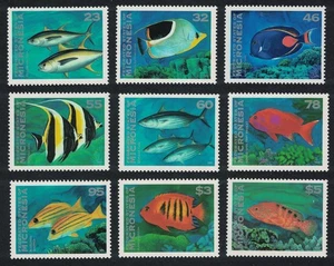 Micronesia Fish 9v Face Value $12.89 Key Values 1995 MNH SG#279=299 - Picture 1 of 1