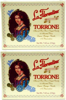 La Florentine Torrone 18 Pc Assorted Italian Nougat Box Pack of 2 | Holiday Gift - Image 1 of 4