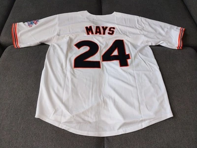Camiseta de béisbol blanca (XL) Willie Mays de los Gigantes de San Francisco para hombre nueva sin etiquetas Foto 1 de 2