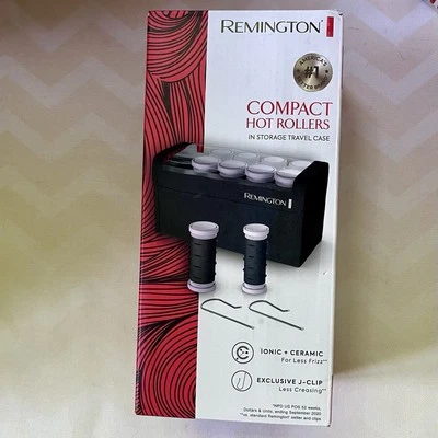 Rizadores de pelo Remington compactos de cerámica de doble voltaje, 1-1 1/4" negros Foto 1 de 4