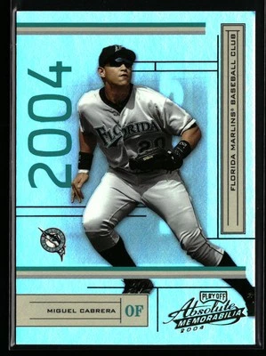 Miguel Cabrera 2004 Playoff Absolute Memorabilia #79 #/1349 Florida Marlins - Image 1 of 2