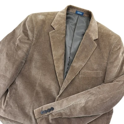 Saddlebred Mens Brown Corduroy Two Button Blazer Jacket Size 42L Classic - Image 1 of 4